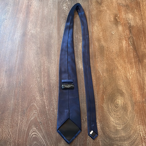 Vintage McDonald’s Solid Navy Blue Neck Tie - Picture 6 of 10